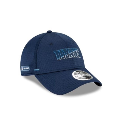 Blue Tennessee Titans Hat - New Era NFL Official Summer Sideline Stretch Snap 9FORTY Snapback Caps USA0879423